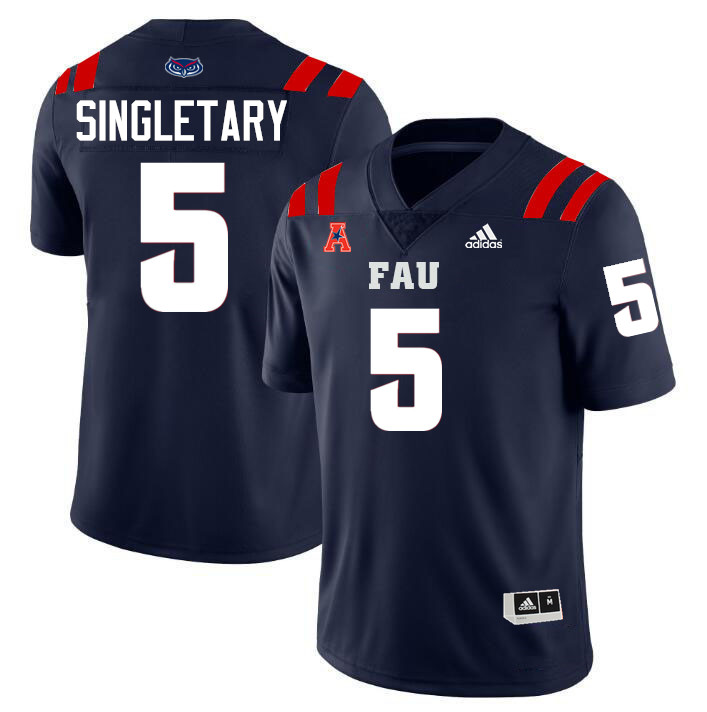 Devin Singletary FAU Jersey,Florida Atlantic Owls Football Jersey,Uniforms,Gears-Navy